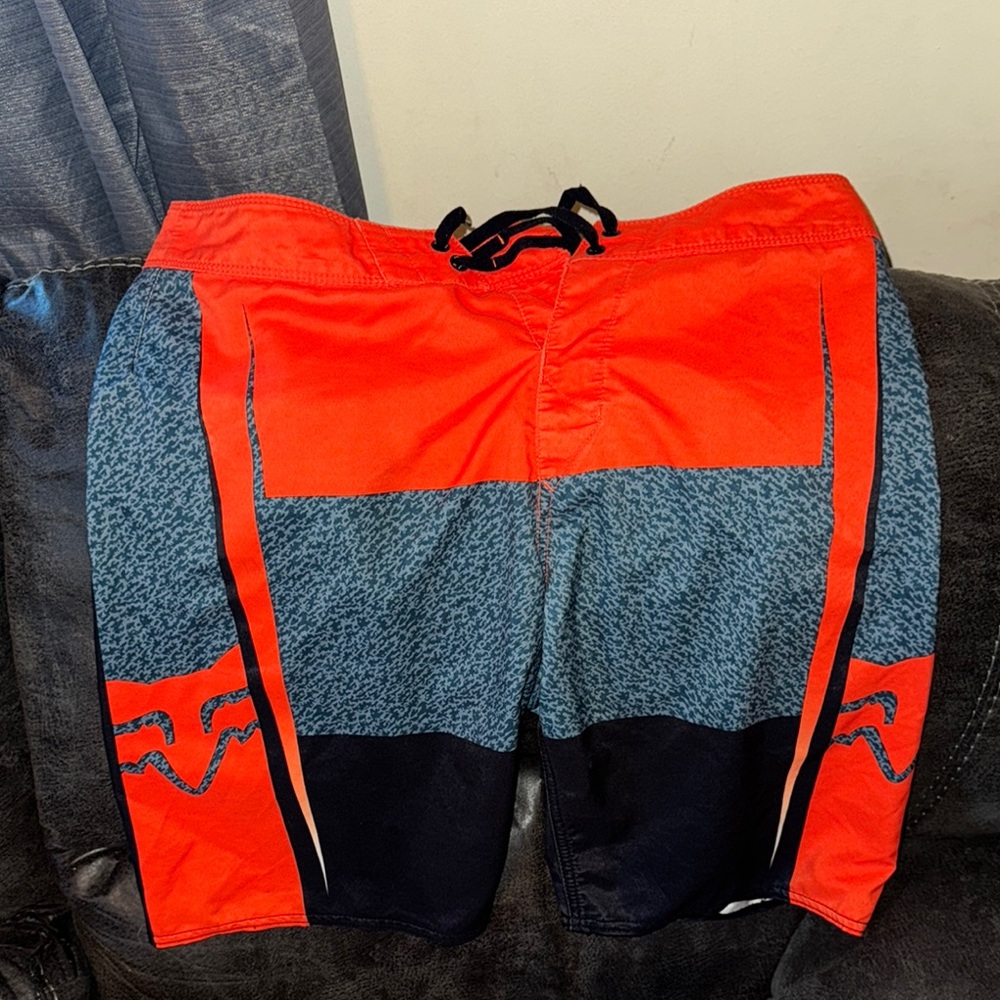 Orange and Blue Board Shorts